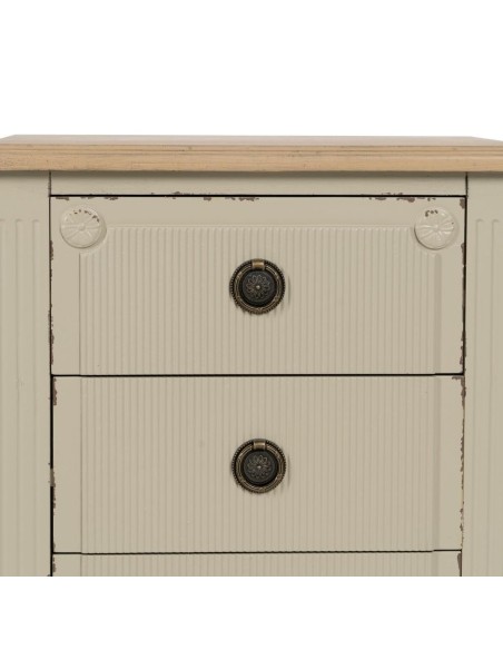 MESITA CREMA MADERA 48 X 36 X 61 CM