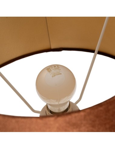 LÁMPARA MESA MARRÓN-ORO METAL-CRISTAL 28 X 28 X...