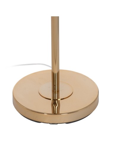 LÁMPARA SUELO MARRÓN-ORO METAL-CRISTAL 43 X 43...
