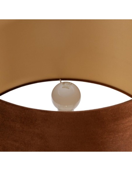 LÁMPARA SUELO MARRÓN-ORO METAL-CRISTAL 43 X 43 X 163 CM