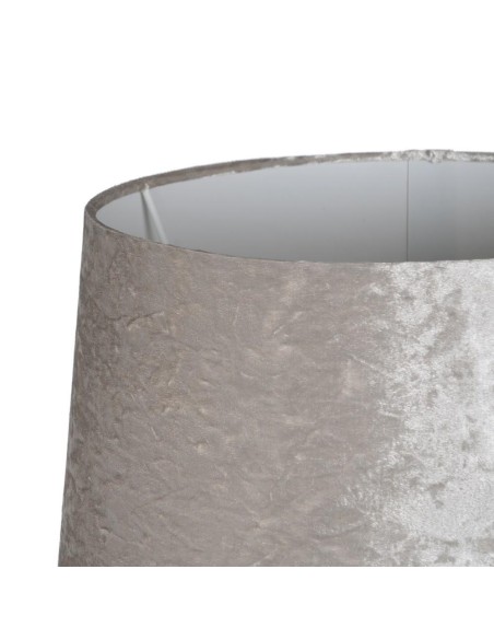 LÁMPARA MESA PLATA CRISTAL ILUMINACIÓN 38 X 38 X 80 CM