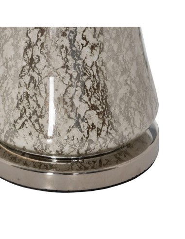 LÁMPARA MESA PLATA CRISTAL ILUMINACIÓN 38 X 38...