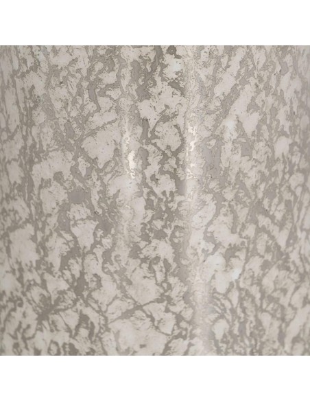 LÁMPARA MESA PLATA CRISTAL ILUMINACIÓN 38 X 38 X 80 CM