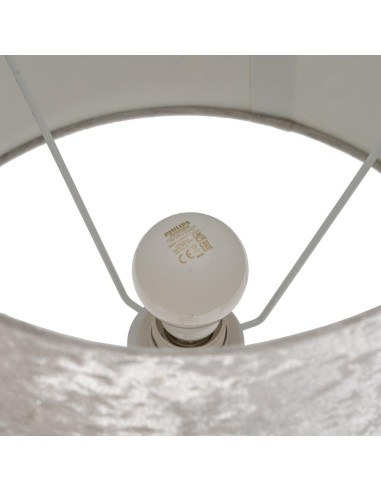 LÁMPARA MESA PLATA CRISTAL ILUMINACIÓN 38 X 38...