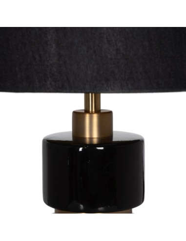 LÁMPARA MESA NEGRO-ORO CERÁMICA 35,50 X 35,50 X...