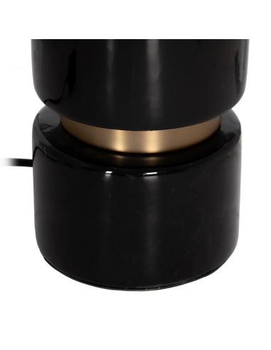 LÁMPARA MESA NEGRO-ORO CERÁMICA 35,50 X 35,50 X...