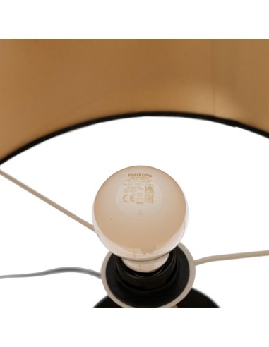 LÁMPARA MESA NEGRO-ORO CERÁMICA 35,50 X 35,50 X...