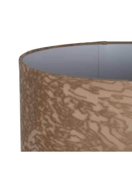 LÁMPARA MESA BEIGE DORADO CRISTAL 39 X 39 X 68,50 CM