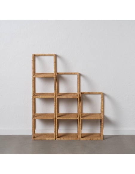 S/3 ESTANTERÍA NATURAL RATÁN SALÓN 30 X 30 X 109 CM