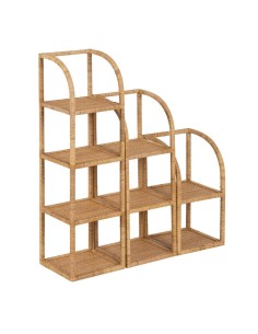 S/3 ESTANTERÍA NATURAL RATÁN SALÓN 30 X 30 X 109 CM 2