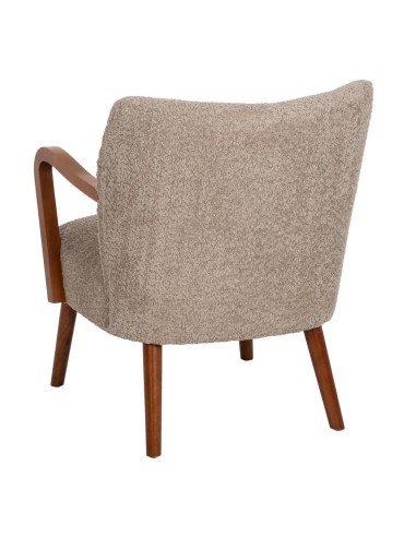 SILLÓN TAUPE TEJIDO-MADERA DECORACIÓN 56 X 56 X...