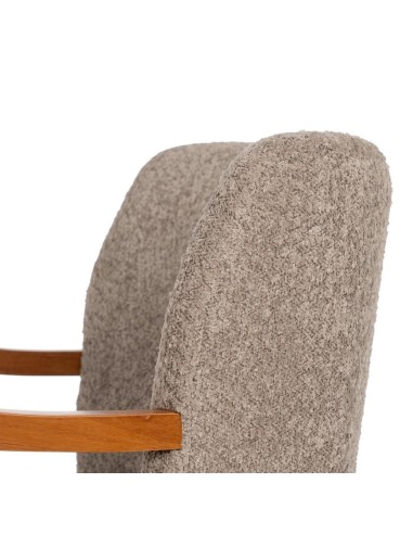 SILLÓN TAUPE TEJIDO-MADERA DECORACIÓN 56 X 56 X...