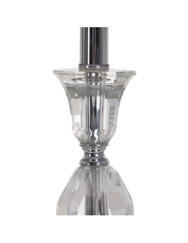 LÁMPARA MESA PLATEADO METAL-CRISTAL 38 X 38 X...