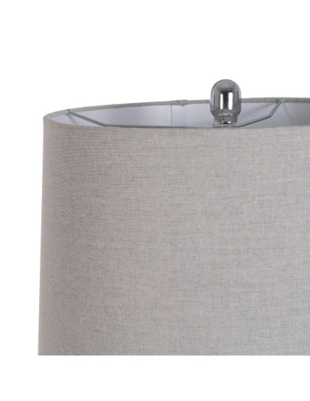 LÁMPARA SUELO PLATEADO METAL-CRISTAL 38 X 38 X 156 CM