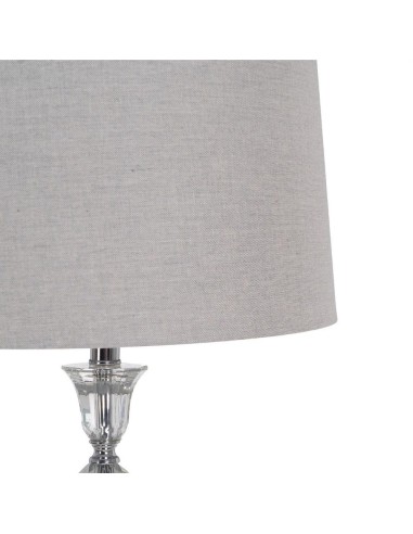 LÁMPARA SUELO PLATEADO METAL-CRISTAL 38 X 38 X...