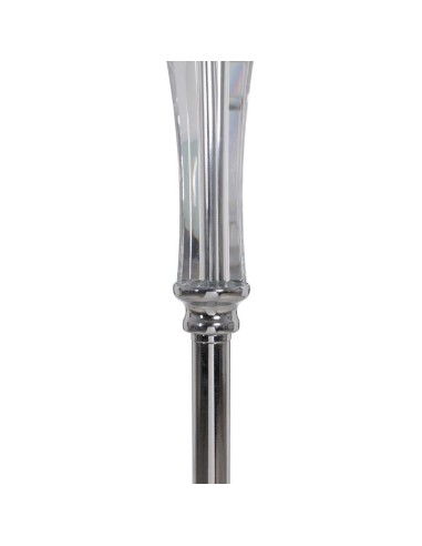 LÁMPARA SUELO PLATEADO METAL-CRISTAL 38 X 38 X...