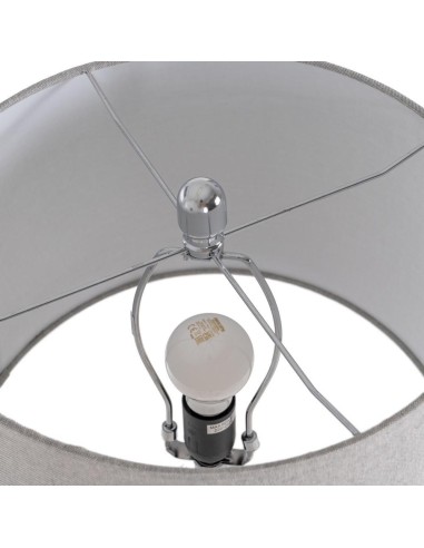 LÁMPARA SUELO PLATEADO METAL-CRISTAL 38 X 38 X...