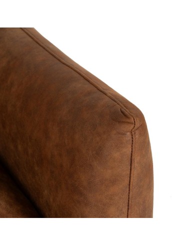 SILLÓN MARRÓN TEJIDO-MADERA SALÓN 102 X 89 X 86 CM