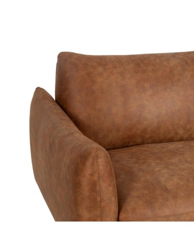 SOFÁ 3 PLAZAS MARRÓN TEJIDO-MADERA SALÓN 210 X...