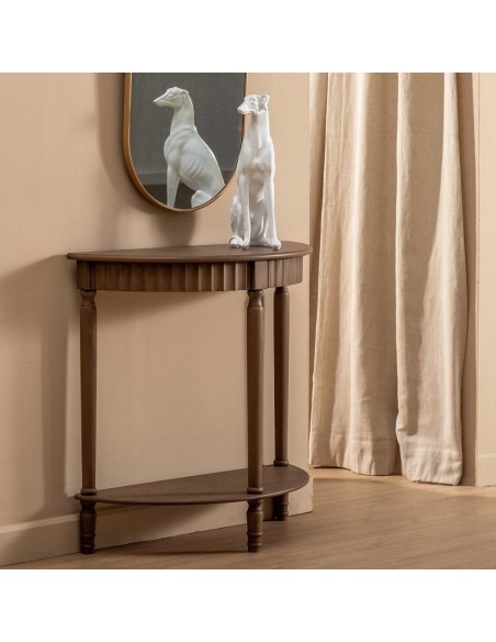 CONSOLA MARRÓN DM-MADERA 71 X 30 X 71 CM