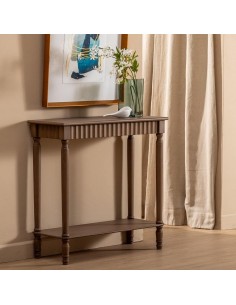 CONSOLA MARRÓN DM-MADERA 71 X 30 X 71 CM 2