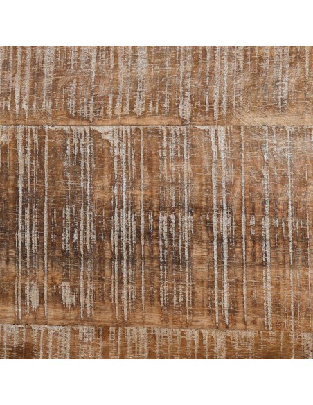 MESA COMEDOR REDONDA BLANCO DECAPÉ 150 X 150 X 76 CM