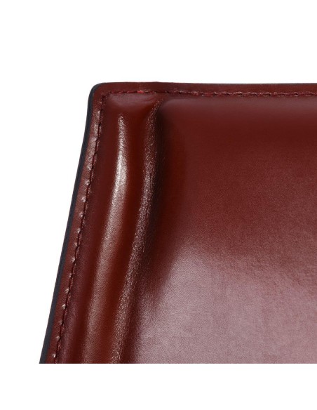 SILLA MARRÓN PIEL SALÓN 48 X 52 X 86 CM