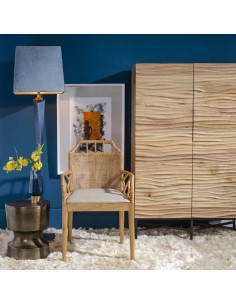 SILLA NATURAL MADERA MINDI SALÓN 59 X 61 X 88 CM 2