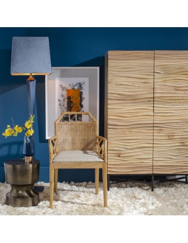 SILLA NATURAL MADERA MINDI SALÓN 59 X 61 X 88 CM