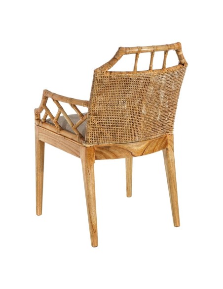 SILLA NATURAL MADERA MINDI SALÓN 59 X 61 X 88 CM