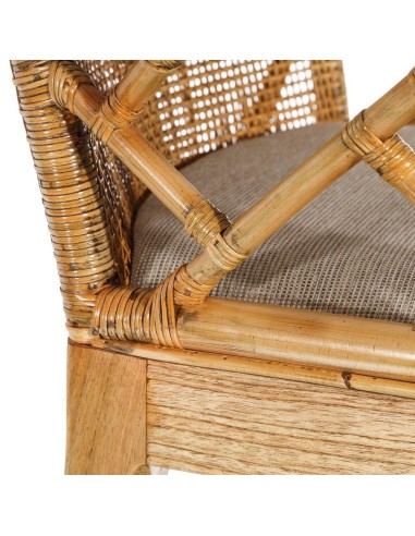 SILLA NATURAL MADERA MINDI SALÓN 59 X 61 X 88 CM
