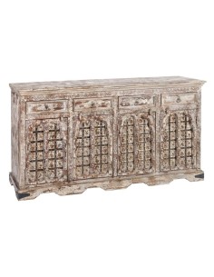 APARADOR RAJHASTAN GRIS-MARRÓN MADERA 40 X 180 X 90 CM