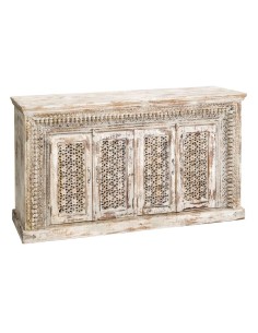 APARADOR "ORISSA" BLANCO ROZADO MADERA 187 X 45 X 100 CM