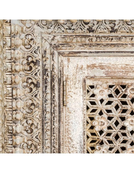 APARADOR "ORISSA" BLANCO ROZADO MADERA 187 X 45 X 100 CM