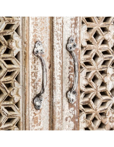 APARADOR "ORISSA" BLANCO ROZADO MADERA 187 X 45 X 100 CM