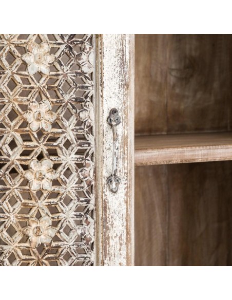 APARADOR "ORISSA" BLANCO ROZADO MADERA 187 X 45 X 100 CM