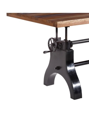 MESA COMEDOR NATURAL-NEGRO 220 X 100 X 75 CM