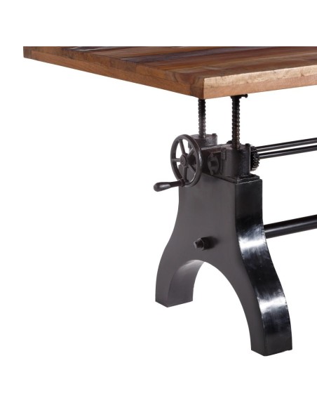 MESA COMEDOR NATURAL-NEGRO 220 X 100 X 75 CM