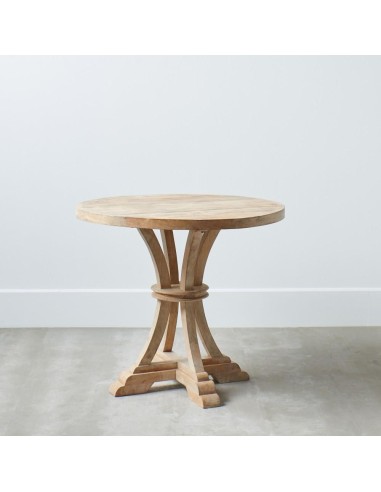MESA COMEDOR NATURAL MADERA DE MANGO 85 X 85 X 76 CM
