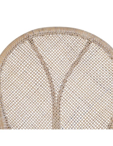 SILLA BEIGE-MARRÓN RATÁN 47 X 48 X 98,50 CM