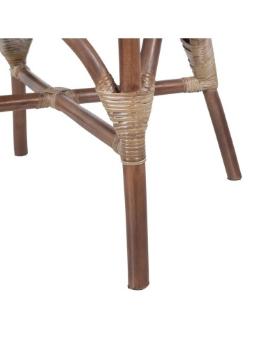 SILLA BEIGE-MARRÓN RATÁN 47 X 48 X 98,50 CM