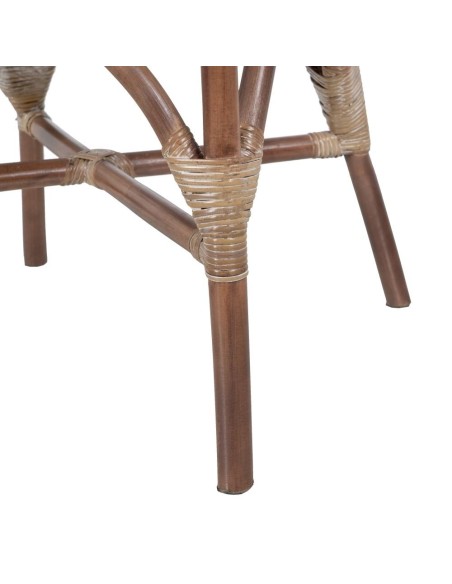 SILLA BEIGE-MARRÓN RATÁN 47 X 48 X 98,50 CM