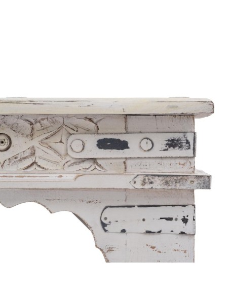 MESA CENTRO BLANCO ROZADO MADERA MANGO 177 X 100 X 50 CM