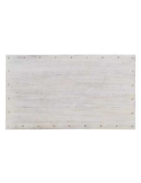 MESA CENTRO BLANCO ROZADO MADERA MANGO 177 X 100 X 50 CM
