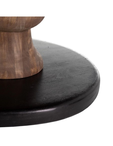 MESA COMEDOR NATURAL-NEGRO 140 X 140 X 75 CM