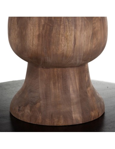 MESA COMEDOR NATURAL-NEGRO 140 X 140 X 75 CM