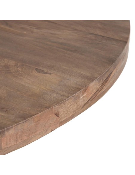 MESA COMEDOR NATURAL-NEGRO 140 X 140 X 75 CM