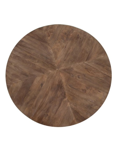 MESA COMEDOR NATURAL-NEGRO 140 X 140 X 75 CM