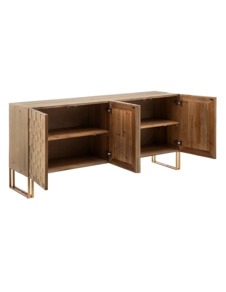 APARADOR CREMA MADERA-HIERRO SALÓN 180 X 45 X 84 CM