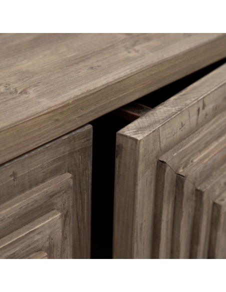 APARADOR NATURAL MADERA-HIERRO SALÓN 185 X 48,50 X 92,50 CM